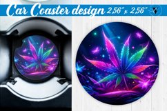 Car Coaster | Neon sublimation Product Image 1