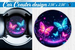 Car Coaster | Neon sublimation Product Image 1