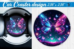 Car Coaster | Neon sublimation Product Image 1