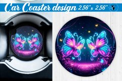 Car Coaster | Neon sublimation Product Image 1