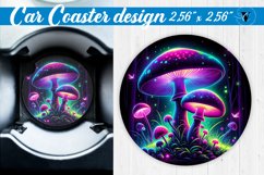 Car Coaster | Neon sublimation Product Image 1