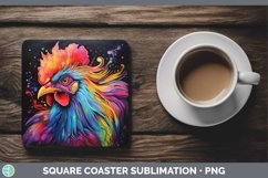 GorgeousNeon Square Coaster design.