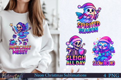 Neon Christmas Sublimation Designs | magically messy Product Image 1