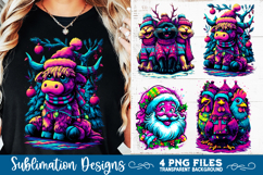 Preppy Rustic Christmas Patchwork Sublimation Designs Product Image 1