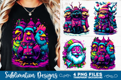 Preppy Rustic Christmas Patchwork Sublimation Designs Product Image 3
