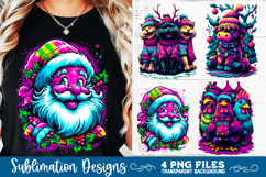 Preppy Rustic Christmas Patchwork Sublimation Designs Product Image 4