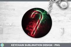 GorgeousNeon Christmas Keychain design.