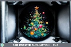 GorgeousNeon Christmas Car Coaster design.