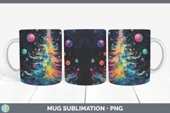 GorgeousNeon Christmas Mug Wrap design.