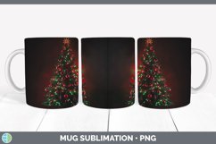 GorgeousNeon Christmas Mug Wrap design.