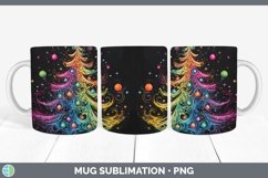 GorgeousNeon Christmas Mug Wrap design.