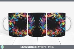 GorgeousNeon Christmas Mug Wrap design.