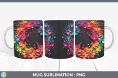 GorgeousNeon Christmas Mug Wrap design.
