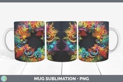GorgeousNeon Christmas Mug Wrap design.