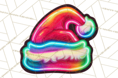 Neon Christmas Clipart Png, Kawaii Holiday Sticker Icons Product Image 3
