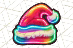 Neon Christmas Clipart Png, Kawaii Holiday Sticker Icons Product Image 3