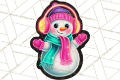 Neon Christmas Clipart Png, Kawaii Holiday Sticker Icons Product Image 4