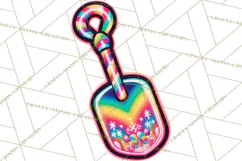 Neon Christmas Clipart Png, Kawaii Holiday Sticker Icons Product Image 2