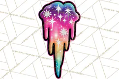 Neon Christmas Clipart Png, Kawaii Holiday Sticker Icons Product Image 2