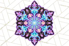 Neon Christmas Clipart Png, Kawaii Holiday Sticker Icons Product Image 2