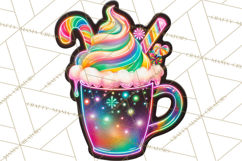 Neon Christmas Clipart Png, Kawaii Holiday Sticker Icons Product Image 4