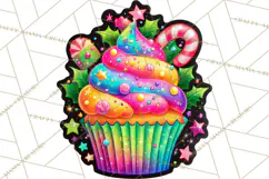 Neon Christmas Clipart Png, Kawaii Holiday Sticker Icons Product Image 5