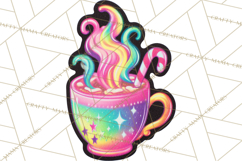 Neon Christmas Clipart Png, Kawaii Holiday Sticker Icons Product Image 2