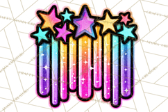 Neon Christmas Clipart Png, Kawaii Holiday Sticker Icons Product Image 2