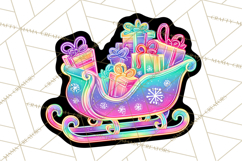 Neon Christmas Clipart Png, Kawaii Holiday Sticker Icons Product Image 4