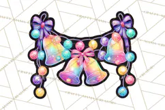 Neon Christmas Clipart Png, Kawaii Holiday Sticker Icons Product Image 5