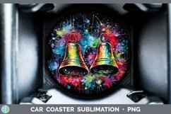 GorgeousNeon Christmas Car Coaster design.