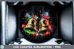 GorgeousNeon Christmas Car Coaster design.