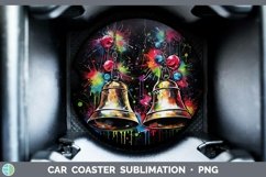 GorgeousNeon Christmas Car Coaster design.