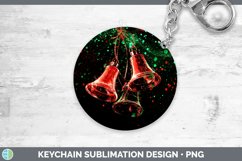 GorgeousNeon Christmas Keychain design.