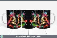 GorgeousNeon Christmas Mug Wrap design.