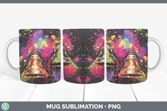 GorgeousNeon Christmas Mug Wrap design.