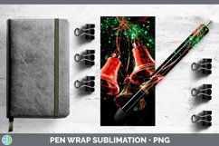 GorgeousNeon Christmas Pen Wrap design.