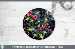 GorgeousNeon Christmas Keychain design.