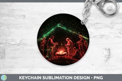 GorgeousNeon Christmas Keychain design.
