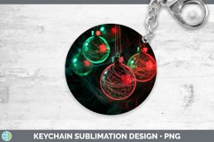GorgeousNeon Christmas Keychain design.