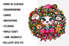 Trending Neon Christmas PNG, Funny Christmas Png Product Image 3