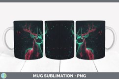 GorgeousNeon Christmas Mug Wrap design.