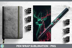 GorgeousNeon Christmas Pen Wrap design.