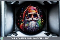 GorgeousNeon Christmas Car Coaster design.