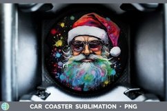 GorgeousNeon Christmas Car Coaster design.