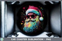 GorgeousNeon Christmas Car Coaster design.