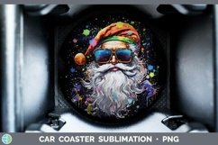 GorgeousNeon Christmas Car Coaster design.