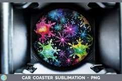 GorgeousNeon Christmas Car Coaster design.