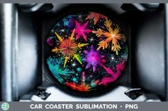 GorgeousNeon Christmas Car Coaster design.