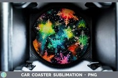 GorgeousNeon Christmas Car Coaster design.